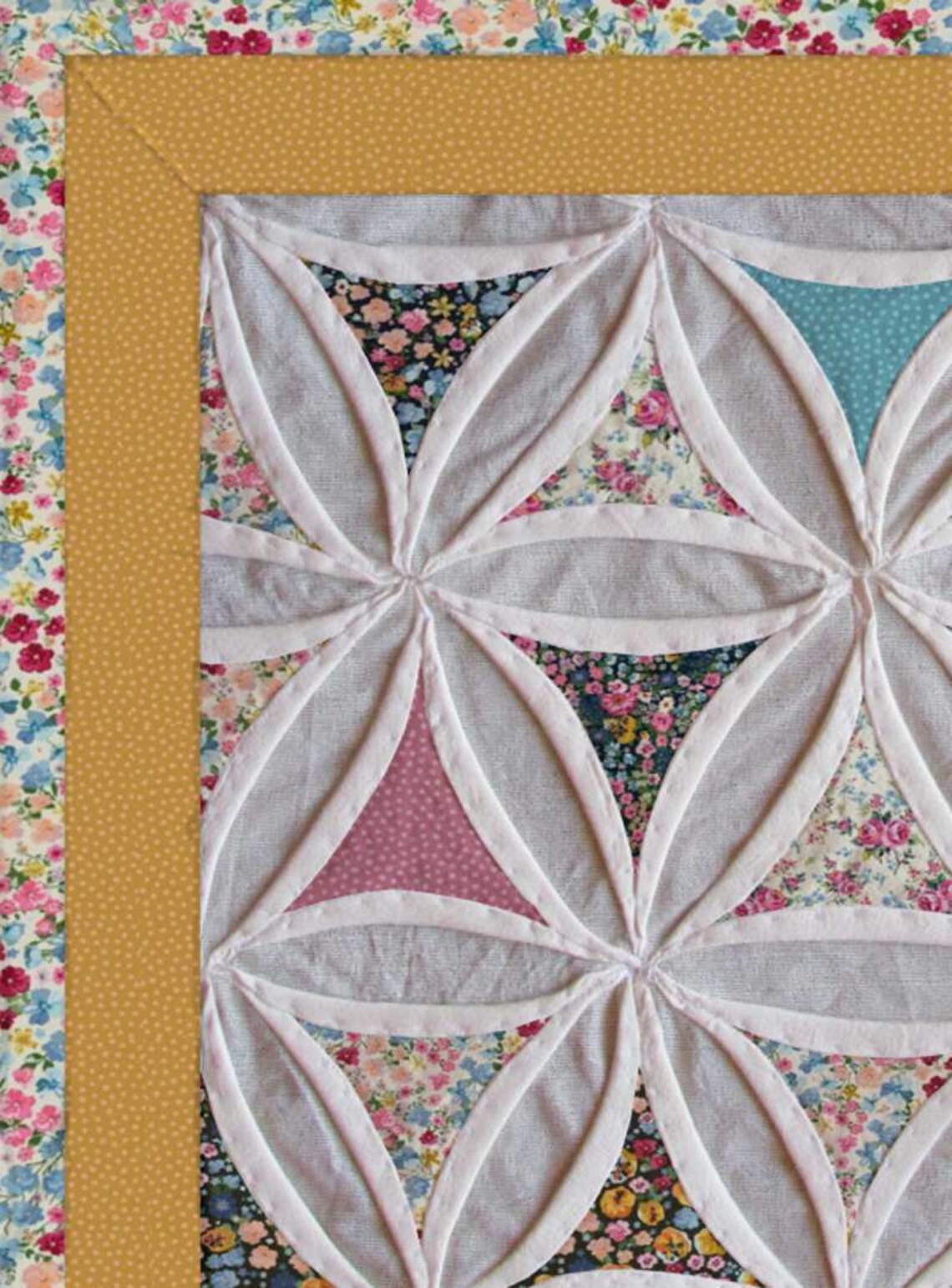 Cathedral Window Wall Hanging Tutorial. PDF Download Etsy