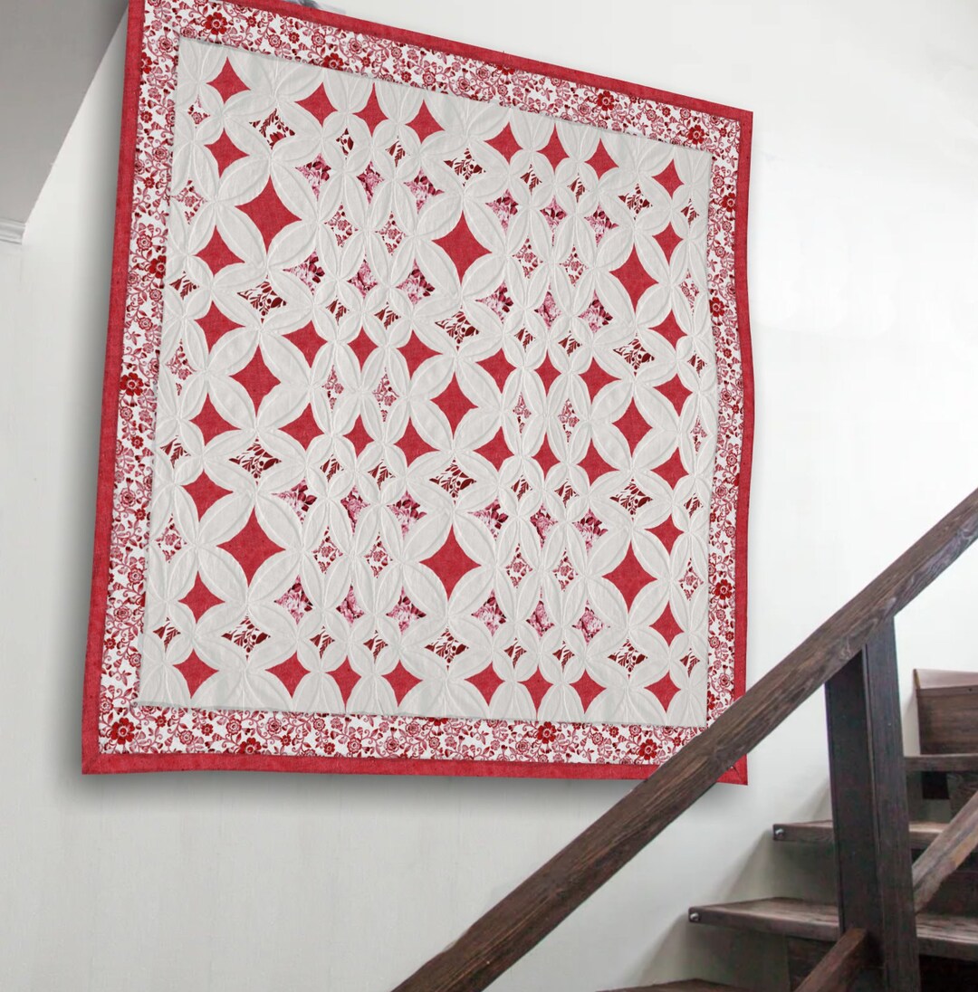 Cathedral Window Wall Hanging Tutorial. PDF Download Patterns Video