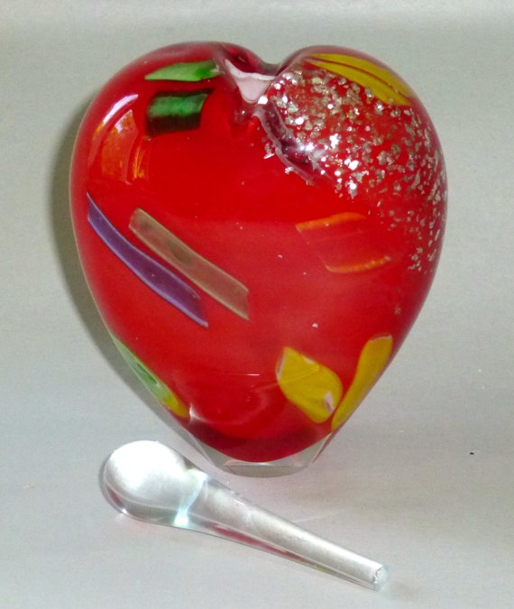 Vintage Blown Glass Perfume Bottle Exploding with Fir… Gem