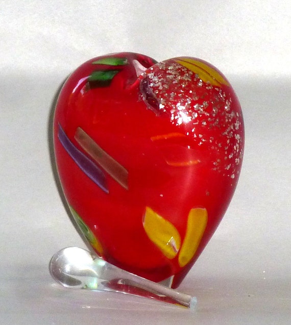 Vintage Blown Glass Perfume Bottle Exploding with Fir… Gem