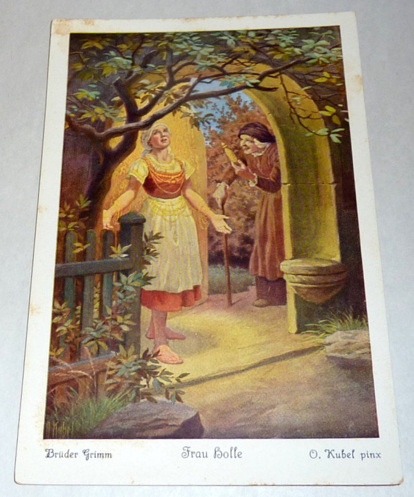 Set of 3 Antique German Fairy Tale Postcards O. Kubel Mother Etsy