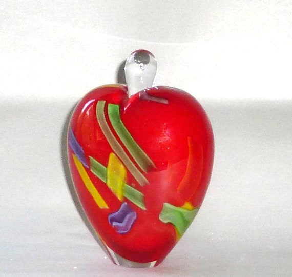 Vintage Blown Glass Perfume Bottle Exploding with Fir… Gem