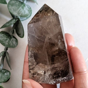 Smoky quartz tower, High Quality Smoky Quartz, Crystal Towers,Dark Smoky Quartz Crystal Point, Healing Crystal Gemstone Point,Obelisk