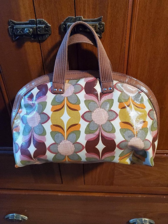 Fossil Key Per Dome Coated Canvas Purse Handbag P… - image 2