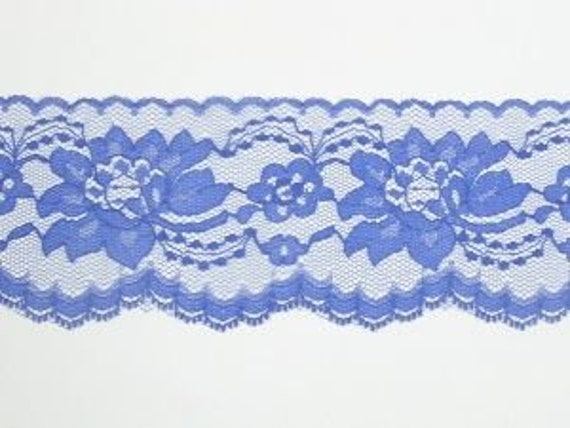 Blue lace trim sale by the yard
