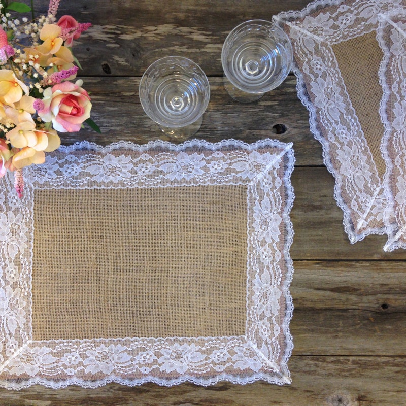 Burlap Placemats - Etsy