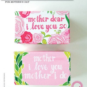 Mother's Day Printable DIY Soap Wrappers Ward Use image 1