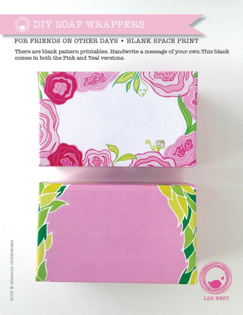 Mother's Day Printable DIY Soap Wrappers Ward Use image 4