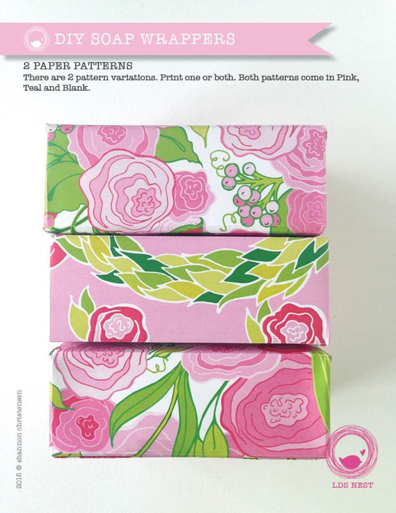 Mother's Day Printable DIY Soap Wrappers Ward Use image 3