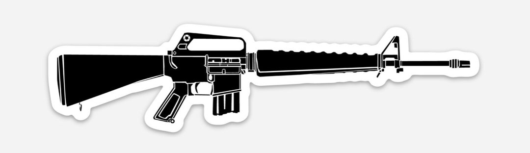 M22 Sticker M22 Sticker M1A Carbine Rifle Vinyl Sticker Decal - Military Rifle Art ...