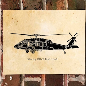 KillerBeeMoto: Limited Print Sikorsky UH-60 Black Hawk Helicopter Print 1 of 50