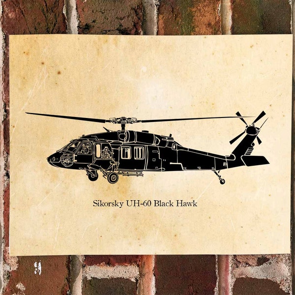 KillerBeeMoto: Limited Print Sikorsky UH-60 Black Hawk Helicopter Print 1 of 50