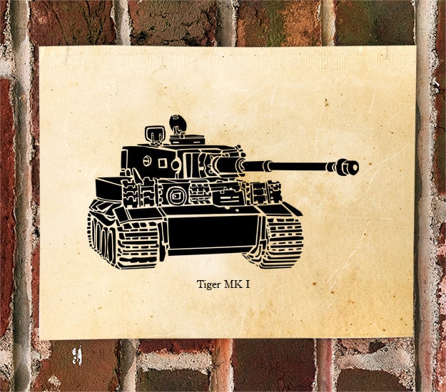 Killerbeemoto: Limited Print of A German World War Two Tiger Tank