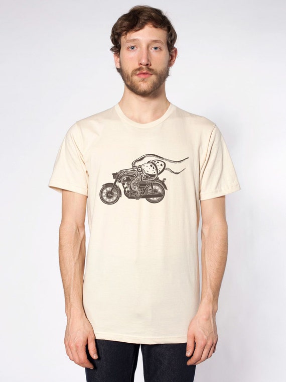 KillerBeeMoto: Octopus On Cafe Racer Motorcycle Motorcycle T-Shirt