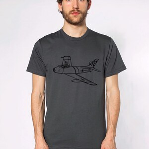 KillerBeeMoto: F-86 Sabre Jet Aircraft Short And Long Sleeve Shirt Cartoon Version