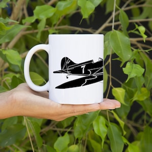 KillerBeeMoto:   Coffee Mug Gee Bee Senior Sportster Racing Plane Mug (White)