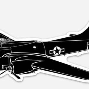 KillerBeeMoto: B-17 Flying Fortress Airplane Bomber Vinyl Sticker Illustration