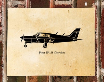 KillerBeeMoto: Limited Print PA-28  Recreational Airplane Print 1 of 100