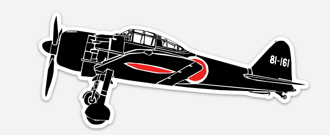 Killerbeemoto: Vintage WWII A6M Japanese Zero Fighter Airplane