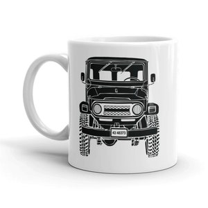 KillerBeeMoto: Limited Release Vintage Japanese Truck SUV FJ40 Illustration On A Coffee Mug