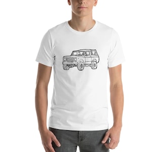 KillerBeeMoto: Vintage Pick-Up Truck Scout Hand Drawn Illustration On A Short Sleeve T-Shirt