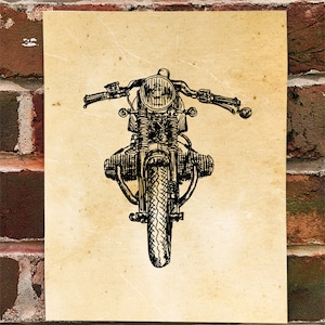 KillerBeeMoto: Limited Print German Engineered Cafe Racer Motorcycle Print