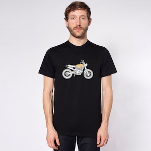 KillerBeeMoto: Limited Release Japans Engineered Custom Motorcycle Scrambler Side View Korte en lange mouwen Motorcycle Shirts