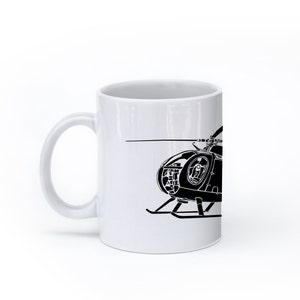 KillerBeeMoto: OH Cayuse Helicopter On Coffee Mug (White)