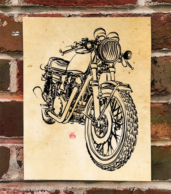 Killerbeemoto: Limited Prints Japanese Engineered Cafe Racer Front