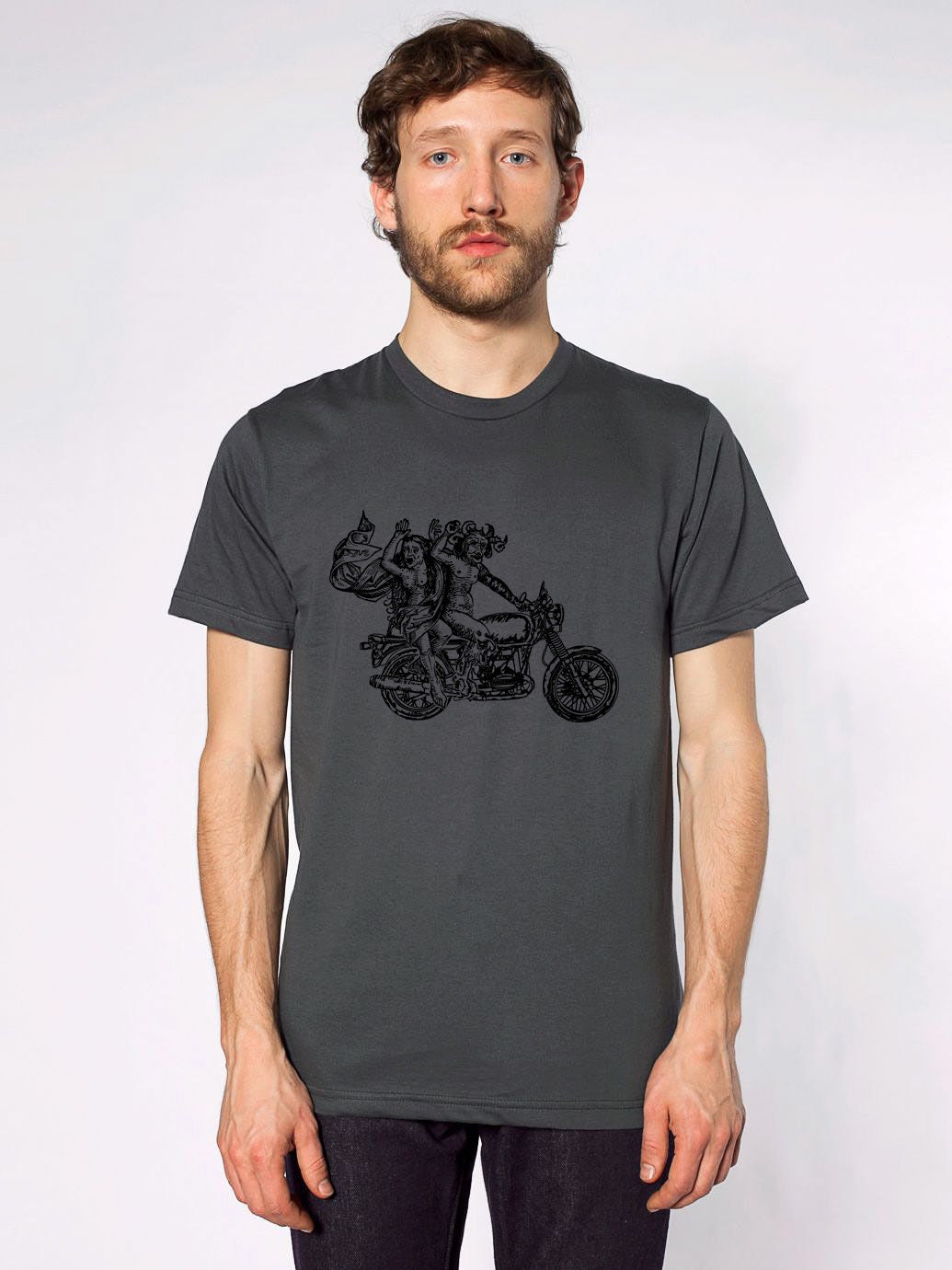 Killerbeemoto: Devil May Ride Short & Long Sleeve Motorcycle - Etsy