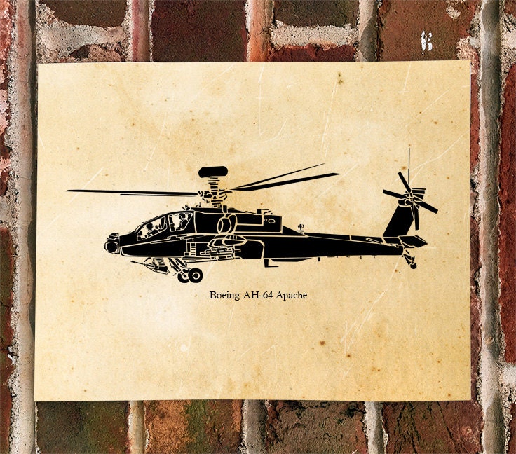Apache Helicopter Drawings for Sale  Pixels