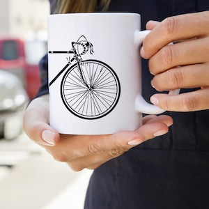KillerBeeMoto:    Coffee Mug of Vintage 10 Speed Bicycle