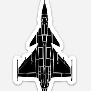 KillerBeeMoto: Gripen JAS 39 Fighter Jet Vinyl Sticker Illustration