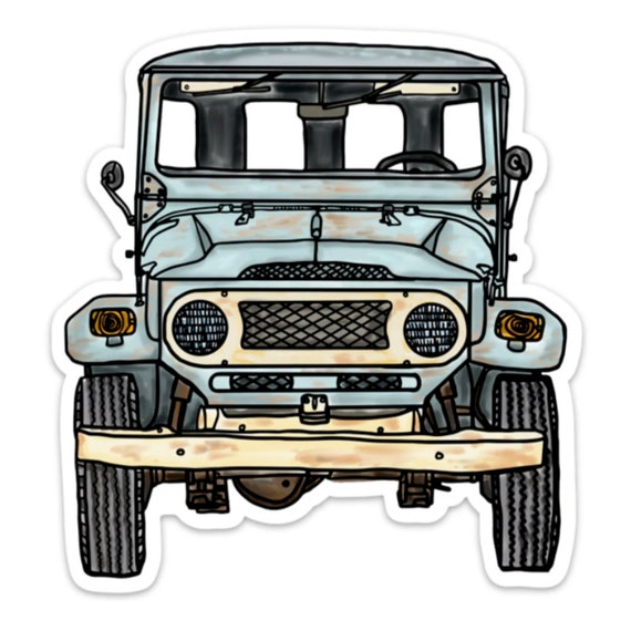 油絵　的盧 Killerbeemoto: Vintage All Terrain Vehicle FJ40 Vinyl