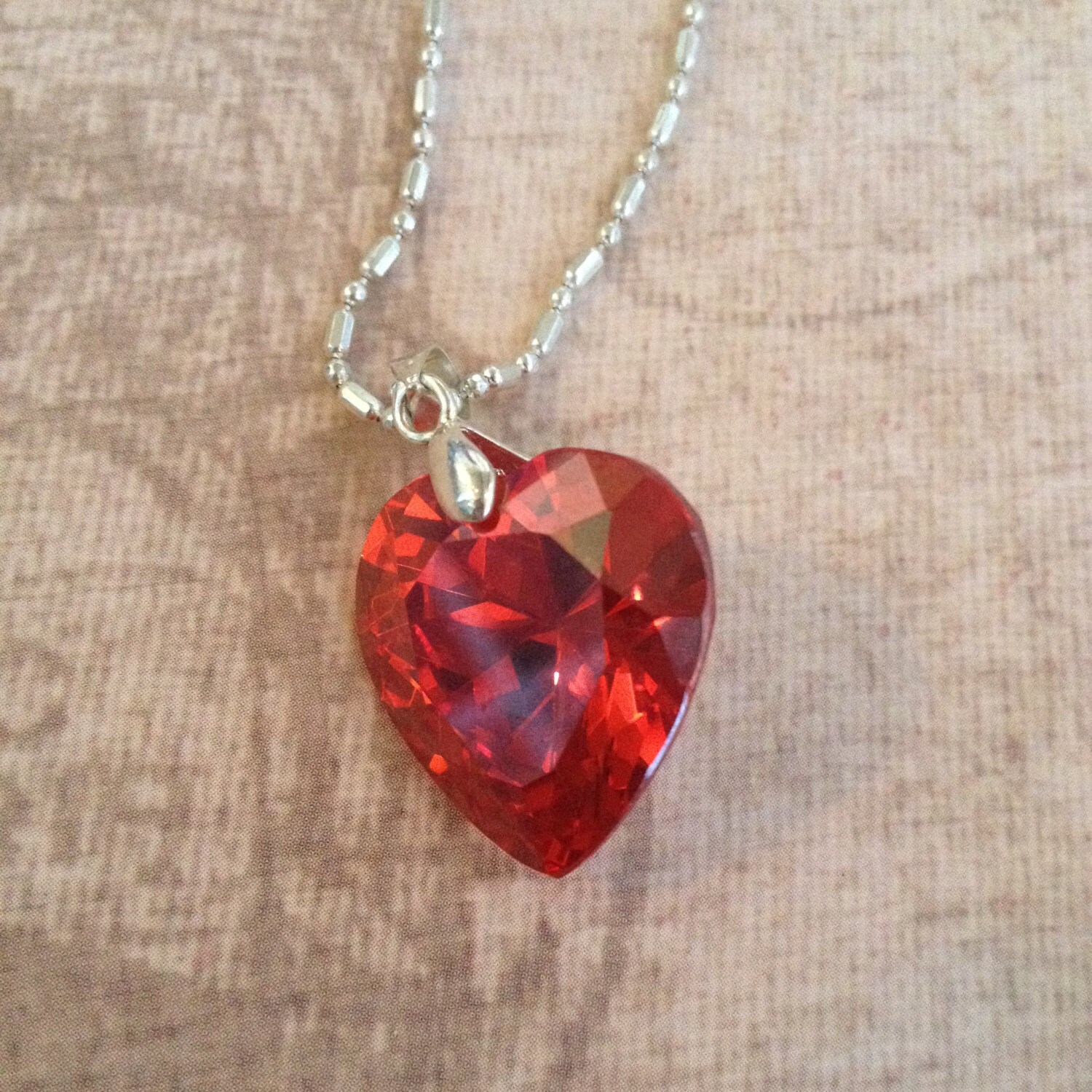 Heart pendant Necklace Etsy