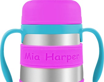 Personalized rubber baby bottle labels