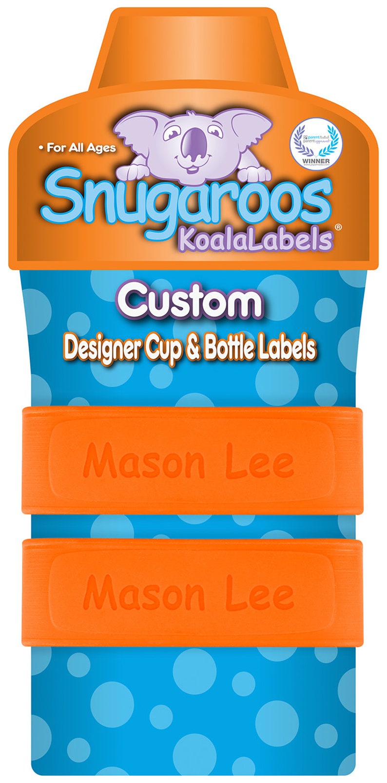 PACK of 2 Personalized Daycare Labels / Baby Bottle Labels / Sippy Cup Labels / Water Bottle Labels image 2