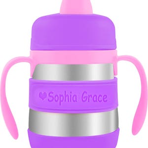 PACK of 2 Personalized Daycare Labels / Baby Bottle Labels / Sippy Cup Labels / Silicone Water Bottle Bands image 10