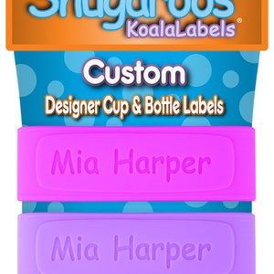 PACK of 3 Personalized Daycare Labels / Baby Bottle Labels / Sippy Cup Labels / Silicone Band Labels image 6