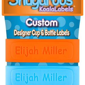 PACK of 3 Personalized Daycare Labels / Baby Bottle Labels / Sippy Cup Labels / Silicone Band Labels image 2