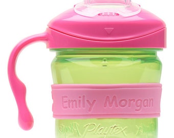 PACK of 2 Personalized Daycare Labels / Baby Bottle Labels / Sippy Cup Labels / Silicone Water Bottle Bands