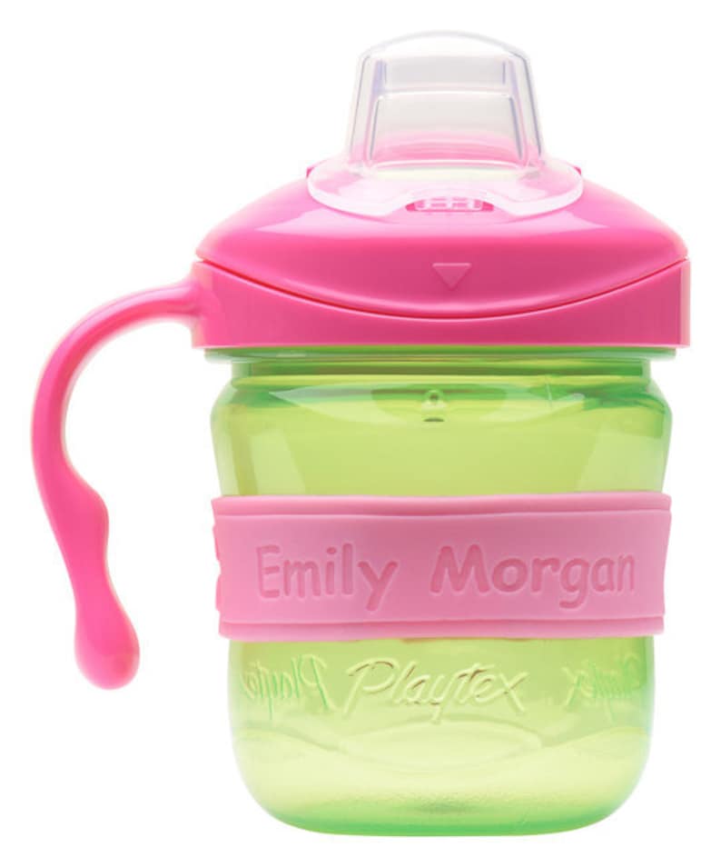 PACK of 2 Personalized Daycare Labels / Baby Bottle Labels / Sippy Cup Labels / Silicone Water Bottle Bands image 1