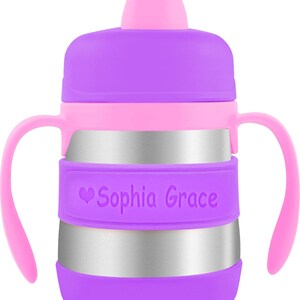 PACK of 2 Personalized Daycare Labels / Baby Bottle Labels / Sippy Cup Labels / Silicone Name Bands image 10