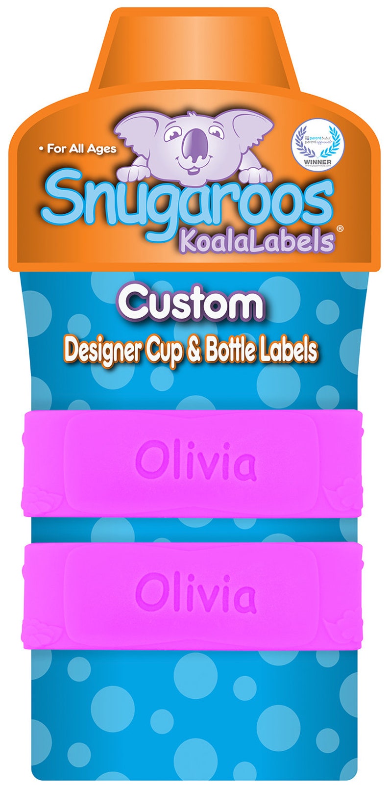 PACK of 2 Personalized Daycare Labels / Baby Bottle Labels / Sippy Cup Labels / Water Bottle Labels image 10