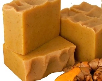 Luxurious Turmeric Aloe Vera Oatmeal Lemon Cerase Charcoal Soap