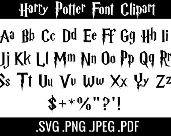 Download Harry Potter Font Svg Etsy