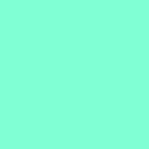 May include: Solid turquoise background.