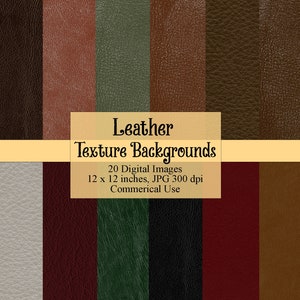 Leather Textures Digital Paper Neutral Brown Burgundy - Etsy