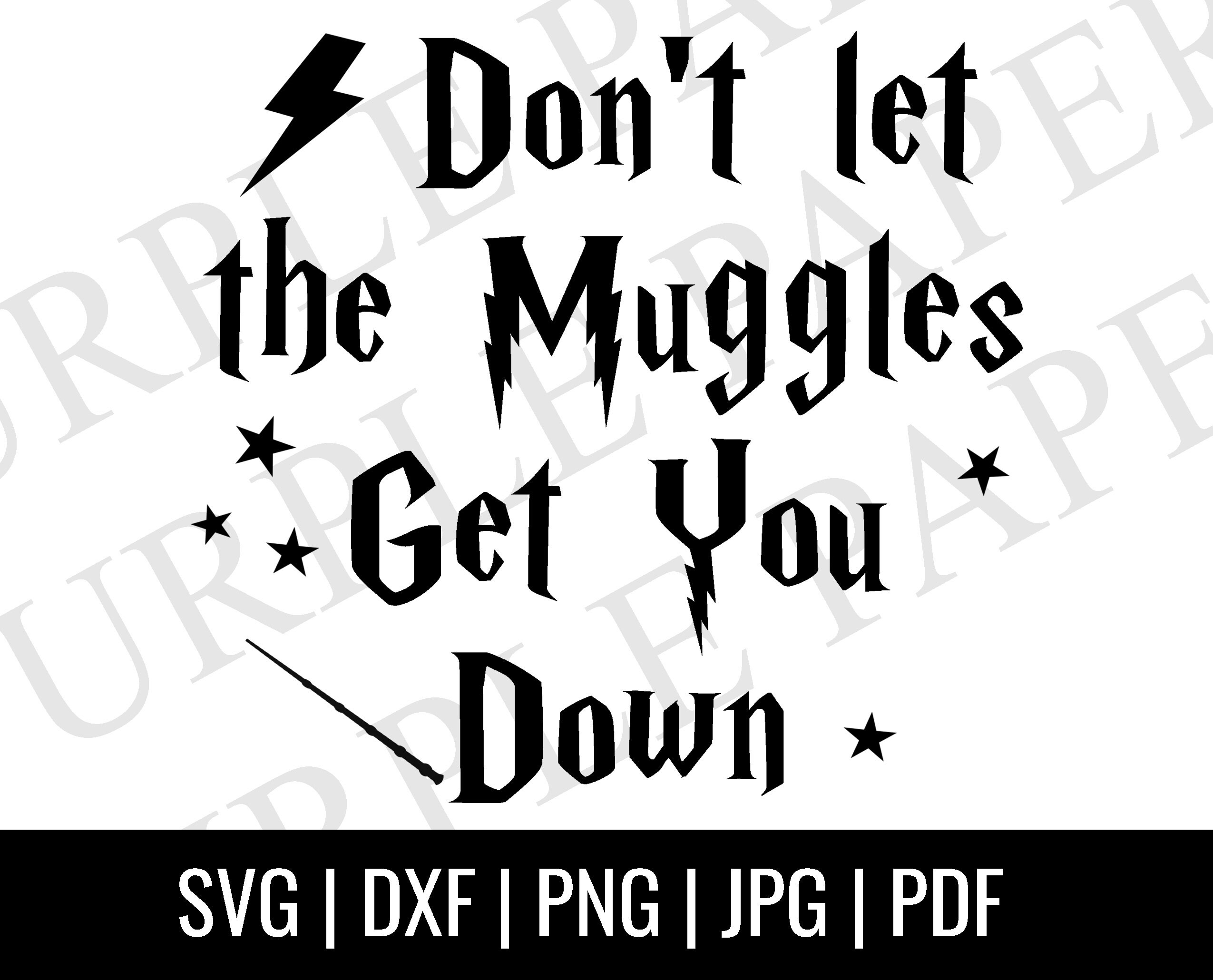 Harry Potter Clipart Harry Potter Svg Harry Potter I Muggles | Etsy