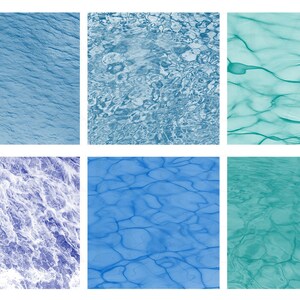 Ocean Sea Water Digital Papers, Pool Water Background, Printable ...